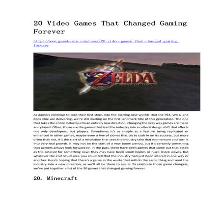 20 video games that changed gaming forever   www.gamebasin.com