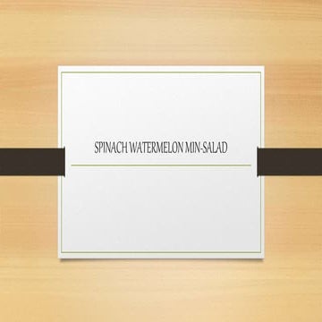 spinach watermelon mint-salad