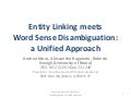 Entity linking meets Word Sense Disambiguation: a unified approach(TACL 2014)の紹介