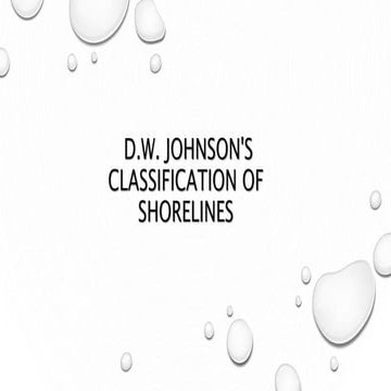 Jhonson classification of shorlines