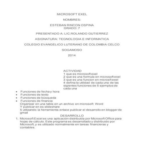 Que es microsoft excel?