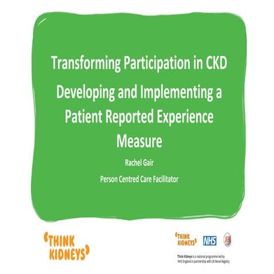 Developing and Implementing a Patient Reported Experience Measure