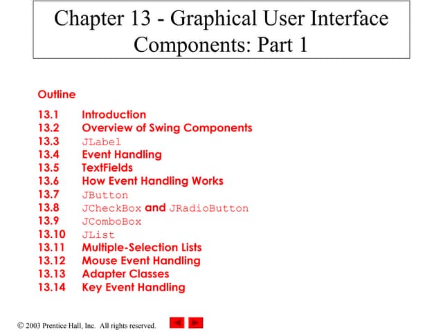 Graphical User Components Part 1