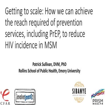 Getting to scale: How we can achieve the reach required of prevention service...