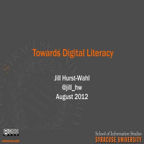  Towards Digital Literacy 