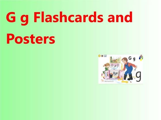 Flashcards and posters oa | PDF