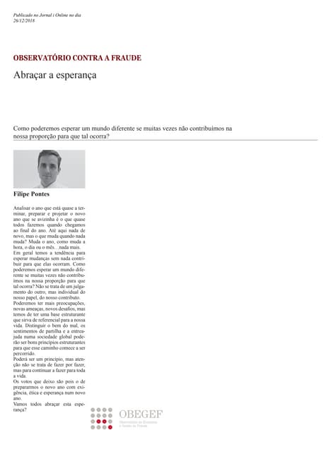 Abraçar a Esperança 2019