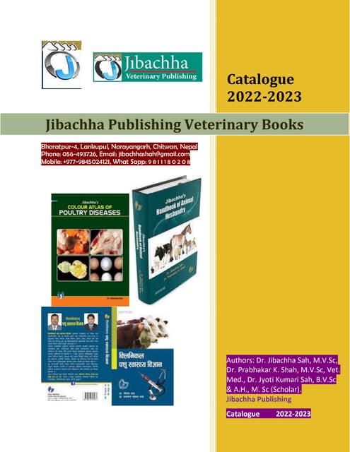 Jibachha publishing veterinary textbook PPT Jibachha publishing veterinary textbook PPT