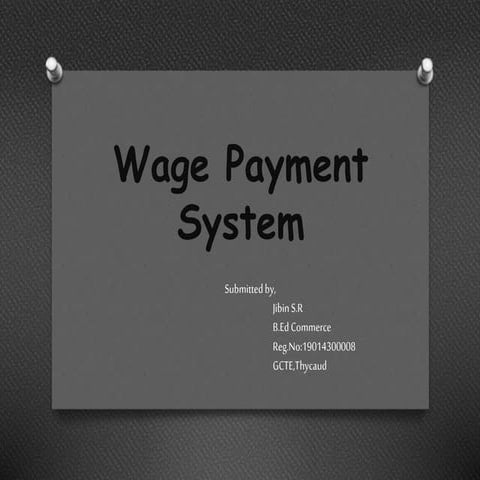 Jibin wage payment system