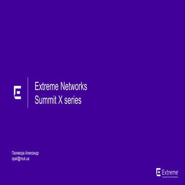 Extreme summit X portfolio