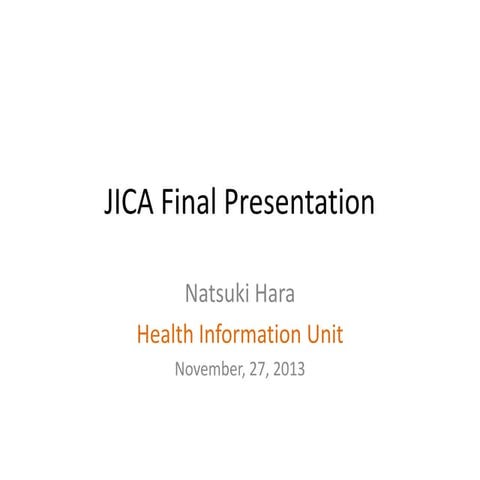 20131127 JICA Final Presentation