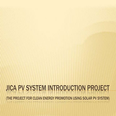 JICA Solar Project