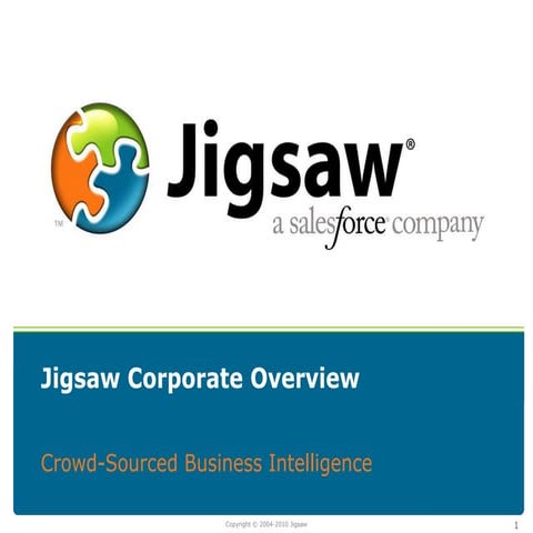 Jigsaw Data Cloud Overview