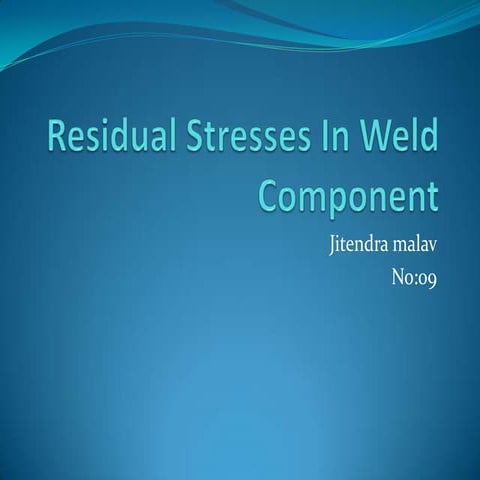 residual stress in welding