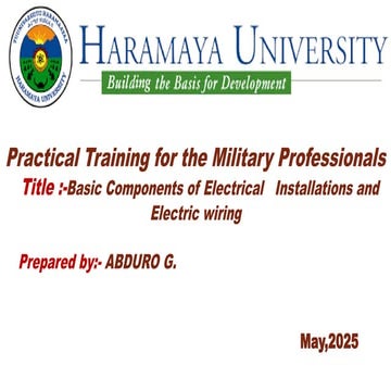 Basic Electrical Wiring Techniques and system