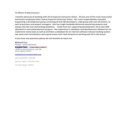 Josh- Recommendation letter | PDF
