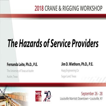 2018 CRW: The Hazards of Service Providers