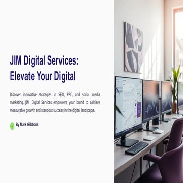 JIM Digital Services – Elevate Your Digital Presence | PPTX