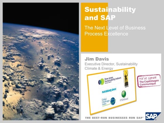 Jim Davis, SAP, at Opportunity Green 2009