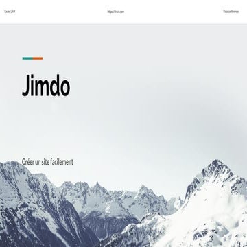 Jimdo - Créer un site Web facilement !
