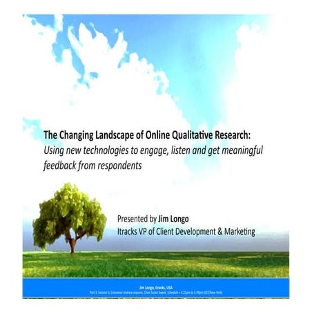 Jim Longo - Festival of NewMR - 2010