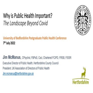 Summary Graphic From The Hertfordshire Public Health Conference