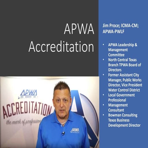 Basics of APWA Accreditation and Self Assessment | PDF