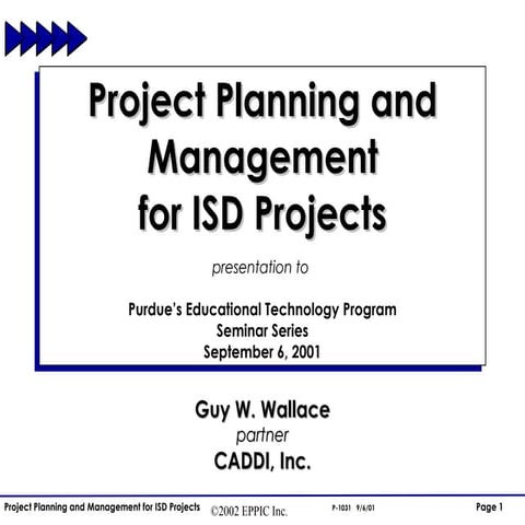 Project Planning & Management