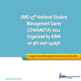 15th national student management ga...