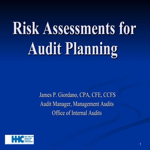 Risk Assessment For Internal Auditors