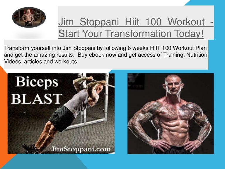 Jim stoppani hiit 100 workout start your transformation today!
