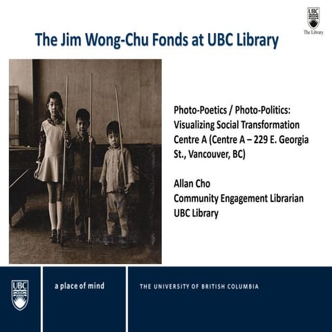 The Jim Wong-Chu Fonds  
