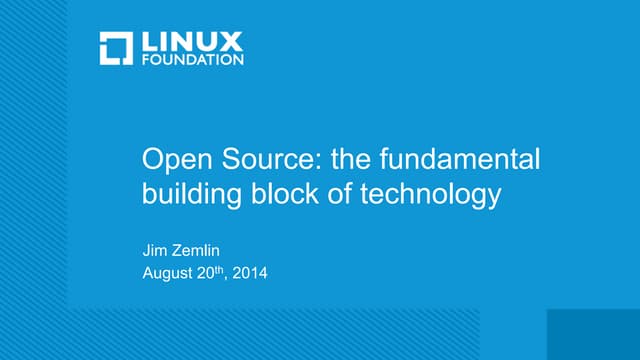 Jim Zemlin  LCU14 Keynote