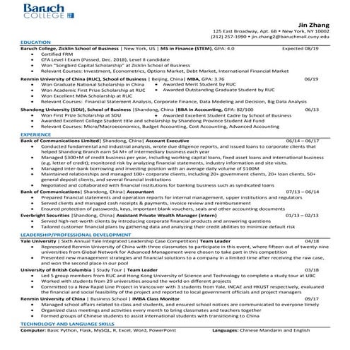 Jason zhang msa at smu cox-resume | DOCX