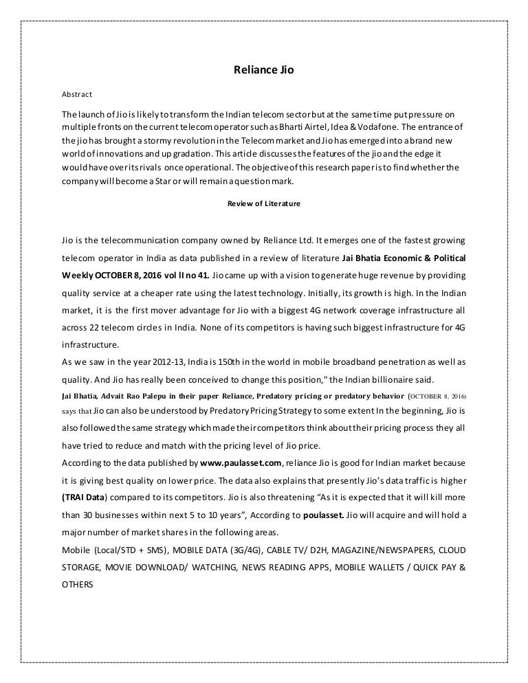 Review of literature on customer satisfaction in telecom sector