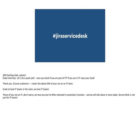 JIRA Service Desk - Tokyo, Japan Sept. 26, 2014 (with presenter notes)