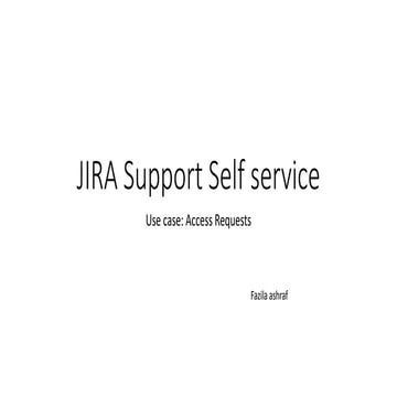 ACE BLR - Jira support self service access requests