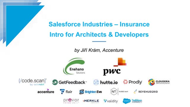 Lessons from implementing Salesforce Industries / Vlocity in Insurance, Jiří ...