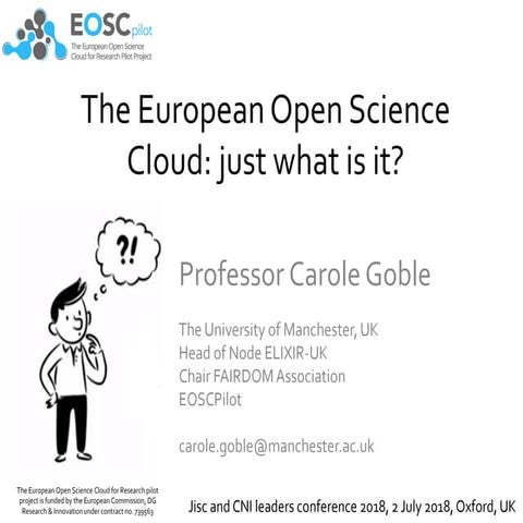 The European Open Science Cloud: just what is it?