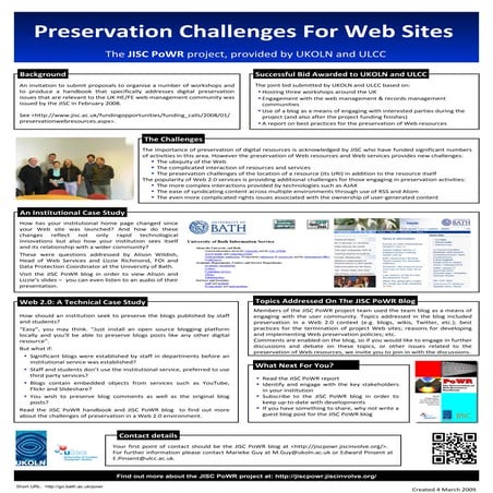 JISC PoWR poster
