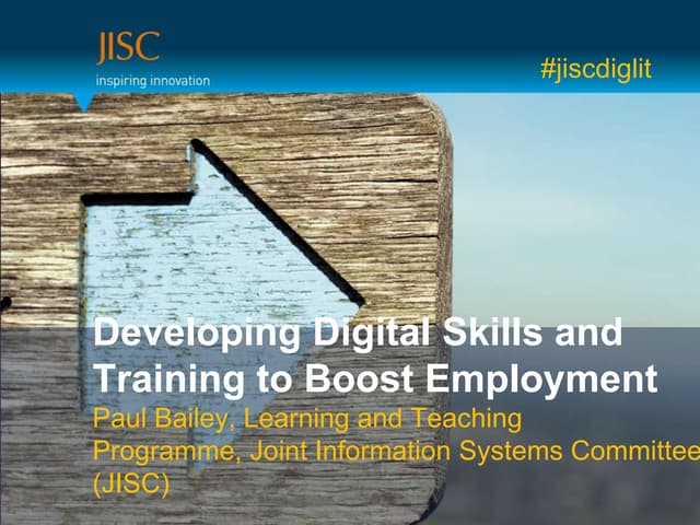 Developing Digital Skills and Training to Boost Employment 