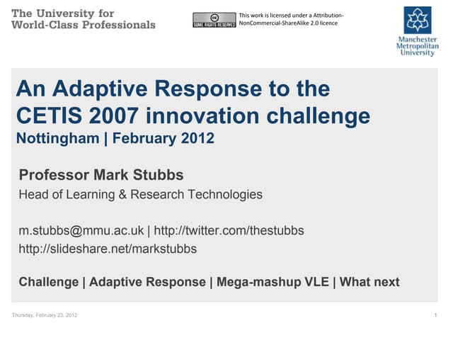 JISC-CETIS 2012 Closing Keynote