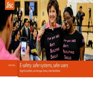 Jisc e safety presentation AoC 2014