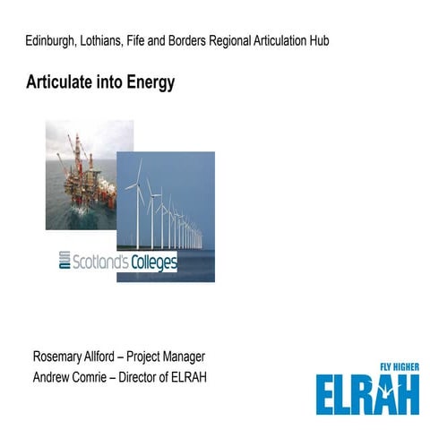 JISC Maturity Toolkit ELRAH Presentation Skye, April 2013 [original: Rosemary Allford]