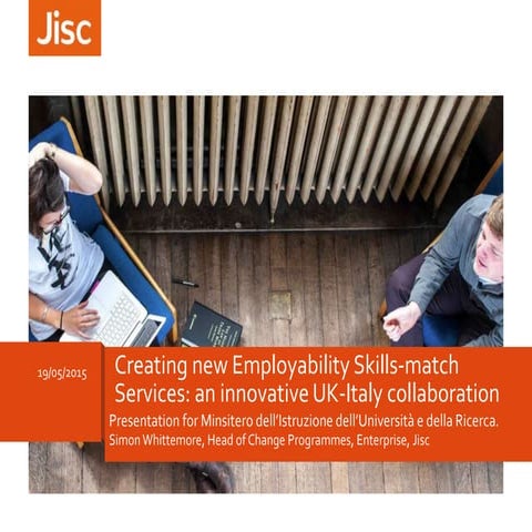 Simon Whittemore - Jisc employability data services - Cineca and MIUR