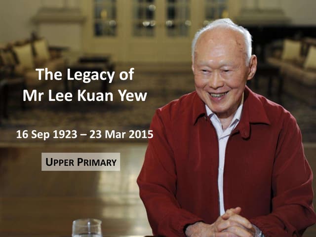 Tribute to Mr Lee Kuan Yew (MOE)