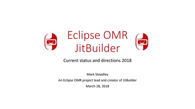Jit builder status and directions 2018 03-28