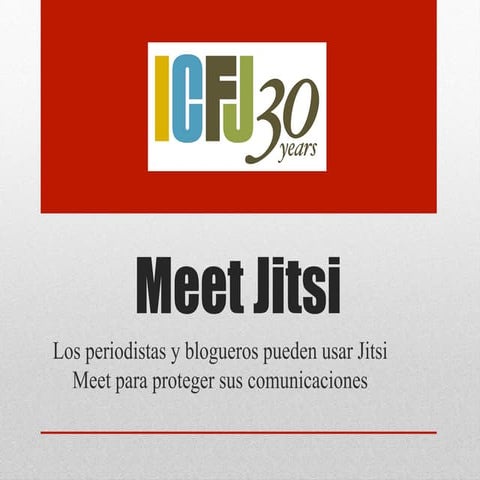 Protege tus comunicaciones con Jitsi meet 