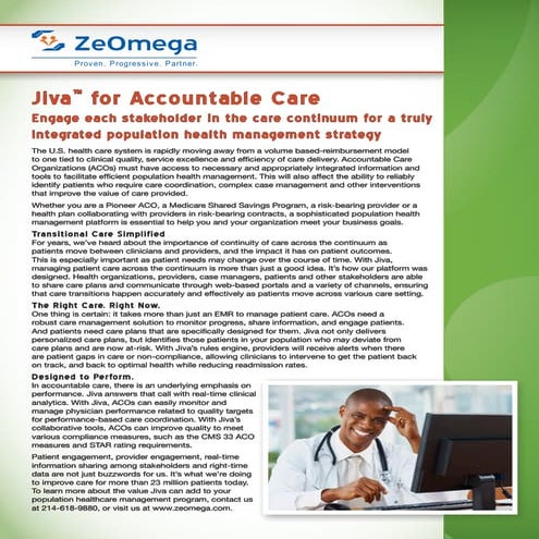 Jiva for Accountable Care | PDF
