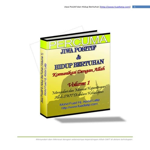 Jiwa Positif Dan Hidup Bertuhan Vol 1